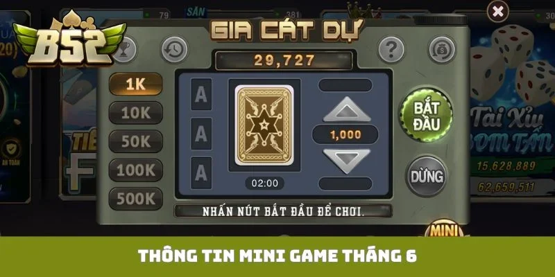 Mini Game Tháng 6 - Săn Thưởng Khủng Về Tay Nhanh Chóng mini game tháng 6