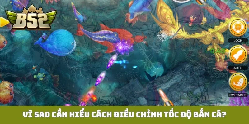 Vì sao cần hiểu cách điều chỉnh tốc độ bắn cá?