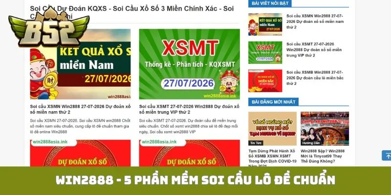 Win2888 - 5 phần mềm soi cầu lô đề chuẩn